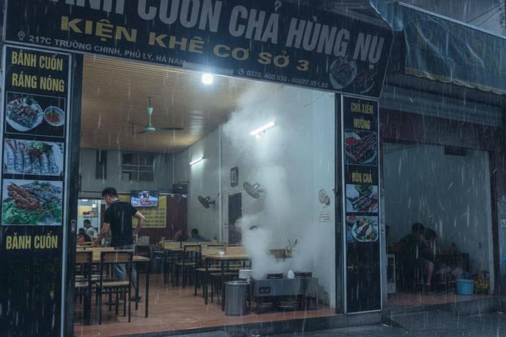 Quán bánh cuốn chả Hùng Nụ cơ sở 3